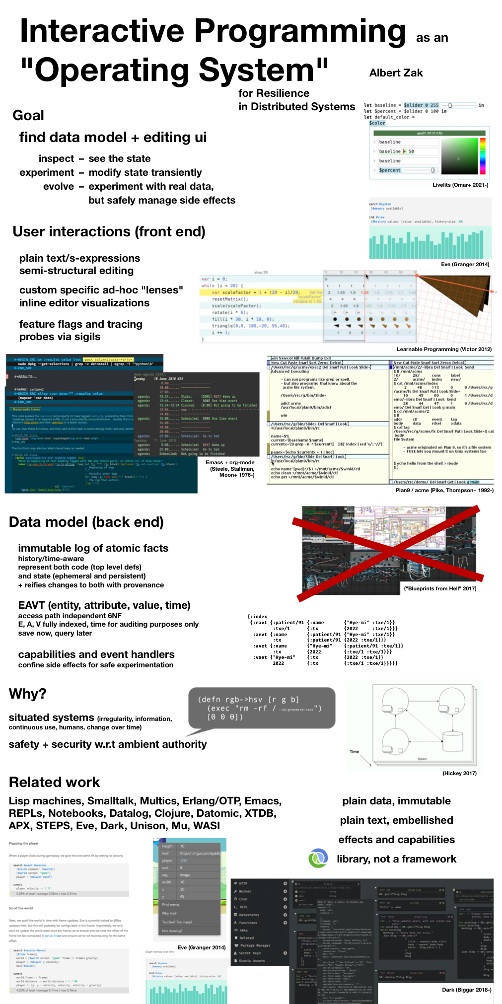 Poster titled: Interactive Programming as an 'Operating System' for Resilience in Distributed Systems presented at the Symposium on Reliable Distributed Systems (SRDS) in Vienna, Austria in 2022